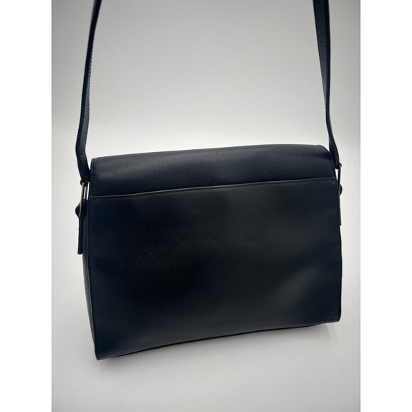 VTG Rare 90's Coach Bridle Flap Satchel Bag Purse E8E-6702 Made In Italy Black - Picture 5 of 15